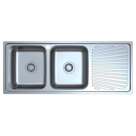 Otus Double Bowl & Drainer Sink 1180 x 480 x178mm