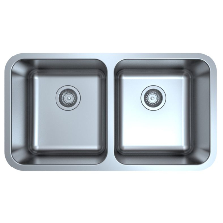 Otus Double Bowl Undermount Sink 822 x 460 x 230mm