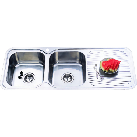 Cora Double Bowl & Single Drainer 1180 x 480 x 170mm