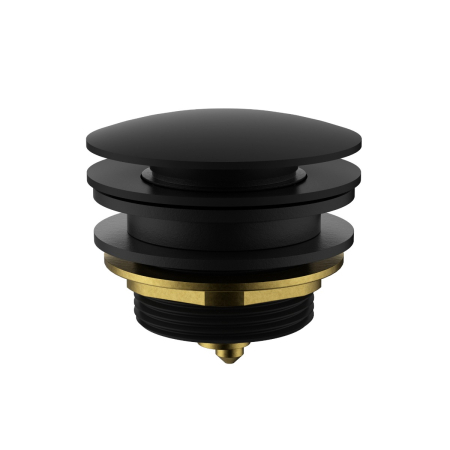 40mm Bath Pop-Up Plug With Removabel Waste No Overflow Matt Black