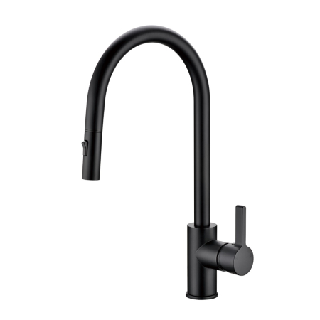 Otus Pull Out Sink Mixer Matt Black