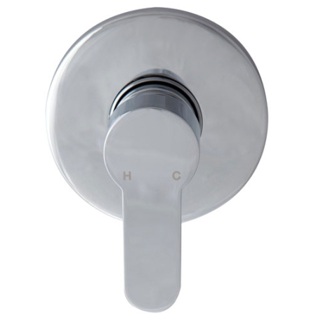 Maya Round Spoon Shaped Handle Wall Mixer Chrome