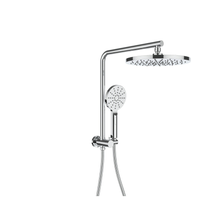 New Regal Round Mini Multi-function Shower Set Chrome, 250mm Plastic Shower Head
