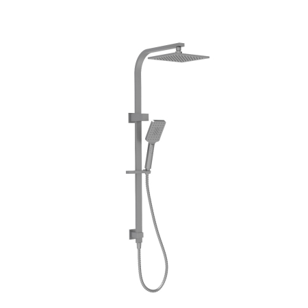 Eden Square Multi-function Shower Set Gun Metal, 200mm Plastic Shower Head
