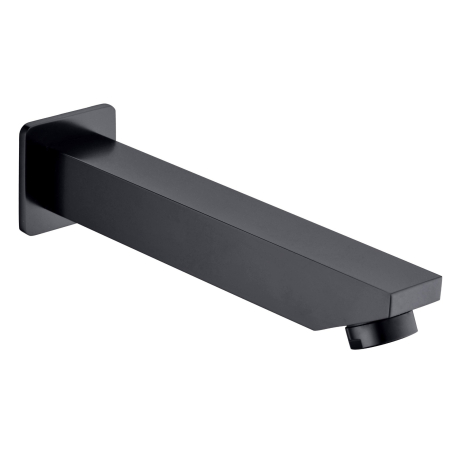Yale Square Bath Spout 160mm Matt Black
