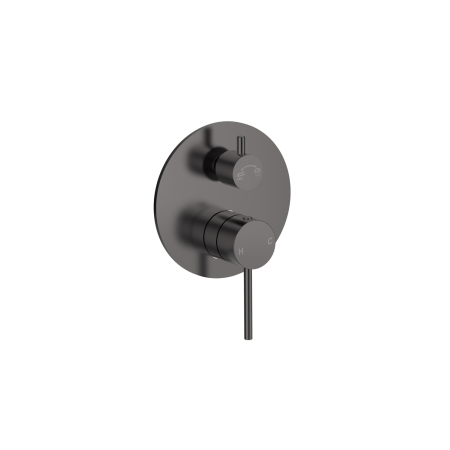 Otus Slimline SS Wall Diverter Mixer Trim Kits in Gun Metal 