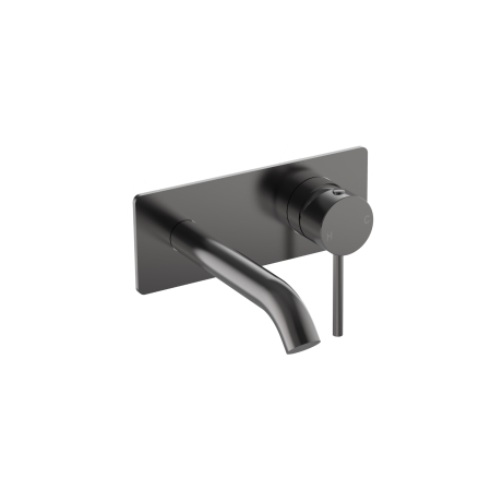Otus Slimline SS Wall Basin Mixer Trim Kits in Gun Metal 