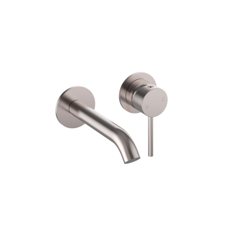 Otus Slimline SS Wall Basin Mixer Separate Back Plate Trim Kits Brushed Stainless Steel