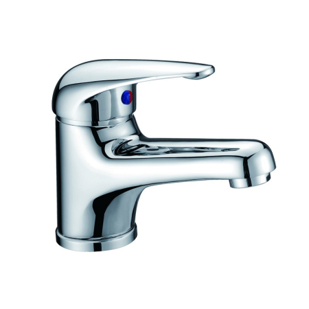 Ruby Slim Rectangle Handle Basin Mixer Chrome