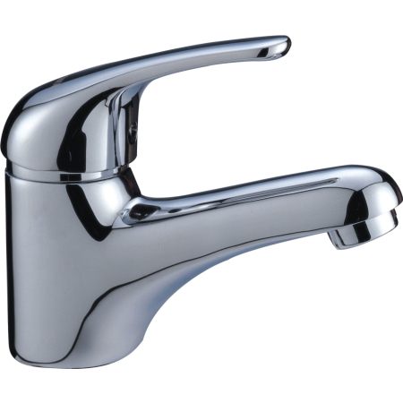Ruby Slim Rectangle Handle Basin Mixer Chrome