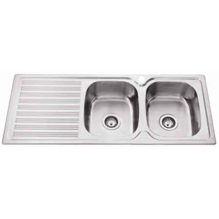 Eden Double Bowl & Single Drainer 1180 x 480 x 170mm