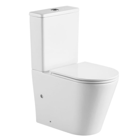 Pani Back To Wall Toilet Suite (Rimless) With Slim UF Seat Cover And  Universal Inlet Cistern T3
