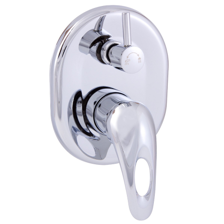 Mina Wall Mixer With Diverter Chrome