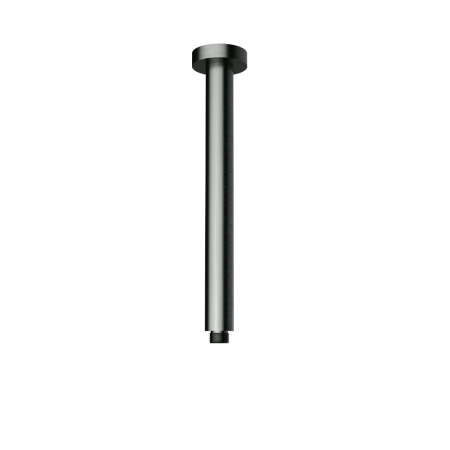 Round Vertical Shower Arm Gunmetal