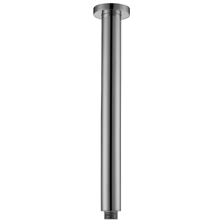 Round Vertical Shower Arm Brushed Stainless Steel