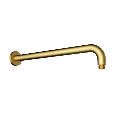 Round Horizontal Shower Arm Brushed Gold