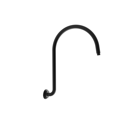 Clasico High-rise Shower Arm in Matt Black