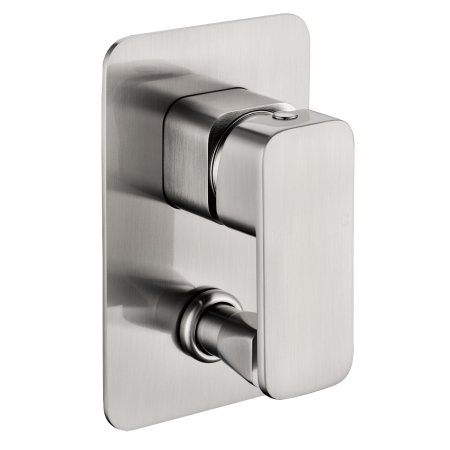 Nova Wall Mixer with Diverter Brushed Nickel 