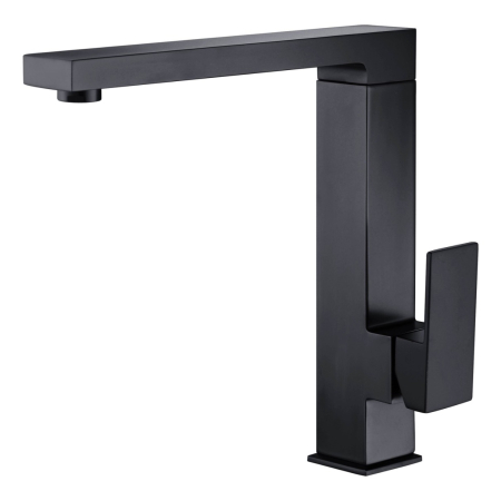 Rosa High Rise Square Sink Mixer Matt Black