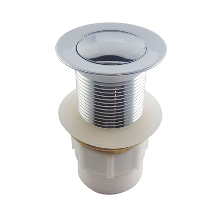 Chrome Solid Brass Bathroom Basin Sink Pop Up Waste Non Overflow