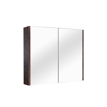 750mm Pencil Mirror Dark Oak MDF 2 Doors Shaving Cabinet