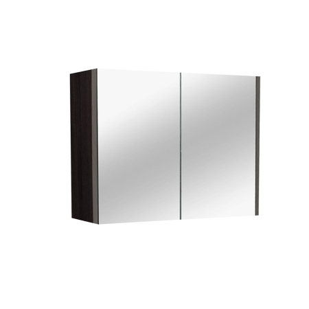 900mm Pencil Mirror Dark Grey MDF 2 Doors Shaving Cabinet