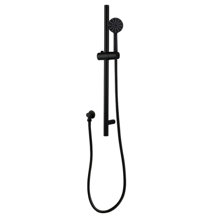 Pentro Black Round Handheld Shower Rail Set