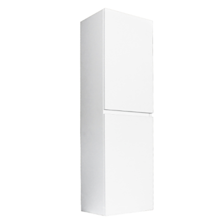 1350MM Gloss White MDF Tall Boy Bathroom Cabinet 2 Doors
