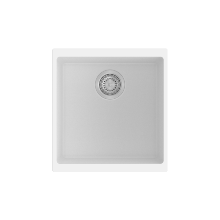 430*460*200mm Carysil White Single Bowl Granite Kitchen/Laundry Sink Top/Flush/Under Mount