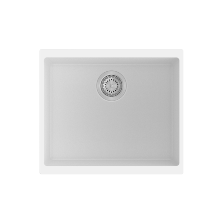 530*460*200mm Carysil White Single Bowl Granite Kitchen/Laundry Sink Top/Flush/Under Mount