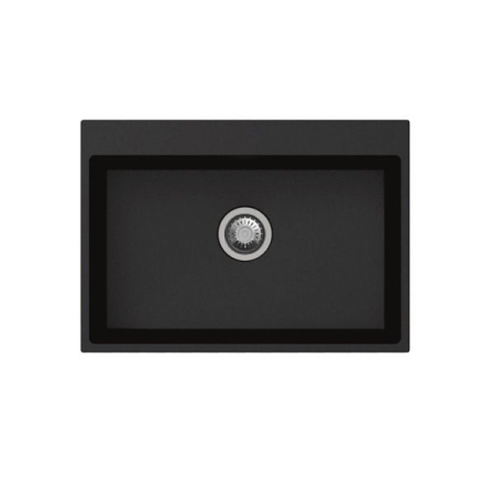 680*500*220mm Carysil Black Single Bowl Granite Stone Kitchen Sink Top/Under Mount