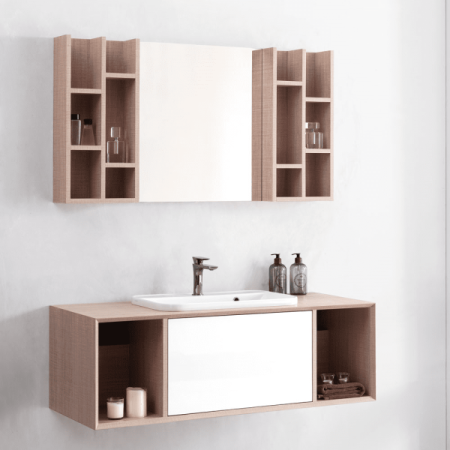 1200*540*400mm Wall Hung Northern Alder Woodgrain Vanity With Cosy 60 Basin Cabinet Only
