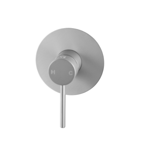 Pentro Brushed Nickel Round Shower Mixer Tap
