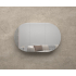 1200x750mm Oval Matte Black MDF 3/DR Shaving Cabinet