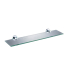 Ruby Round Glass Shelf 520 mm Chrome