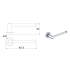 Ruby Round Toilet Roll Holder Chrome