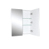600*150*720mm Pvc White Shaving Cabinet Two Doors