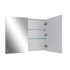 900*720*150mm Pvc White Shaving Cabinet Two Doors