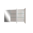 1200*150*720mm Pvc White Shaving Cabinet Three Doors