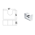 Kara Robe Hook Chrome