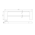 Black Double Towel Rail 600mm