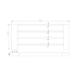 Chrome Tower Rack 600mm