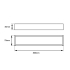Black Single Towel Rail 800mm