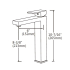 Black Tall Basin Mixer