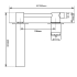 Chrome Bathtub/Basin Wall Mixer With Spout
