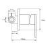 Black Shower Wall Mixer