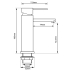 Round Matt Black Basin Mixer