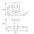 Round Black Toilet Paper Roll Holder