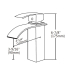 Waterfall Matt Black Basin Mixer