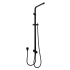 Square Black Shower Station without Shower Head and Handheld Shower